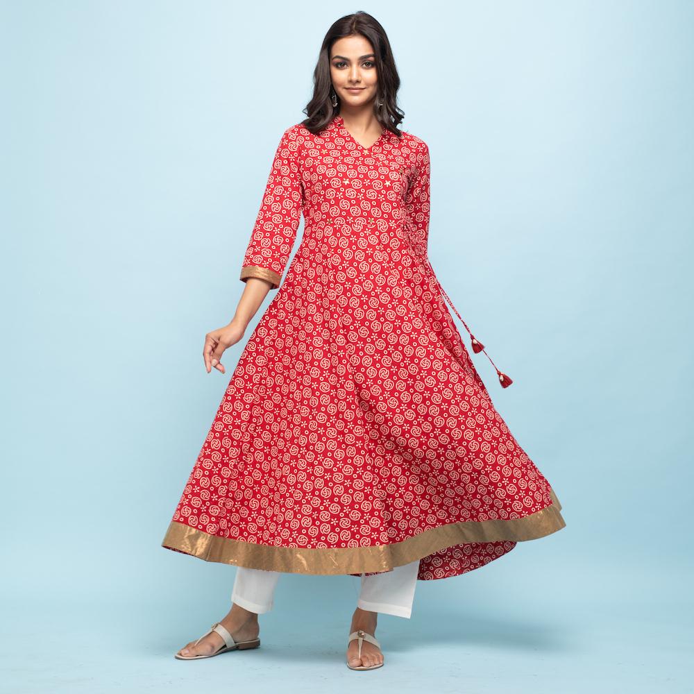 RANGDEEP RED WOMEN'S DRESS