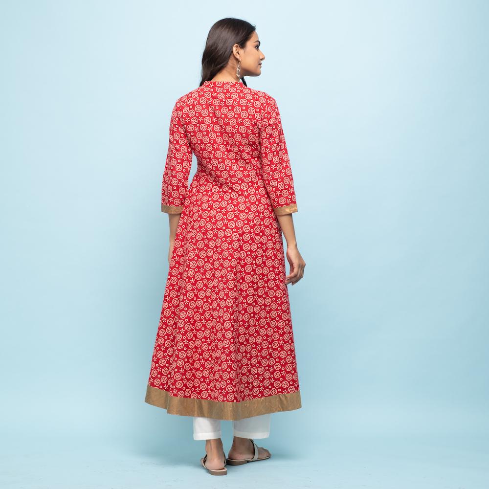 RANGDEEP RED WOMEN'S DRESS