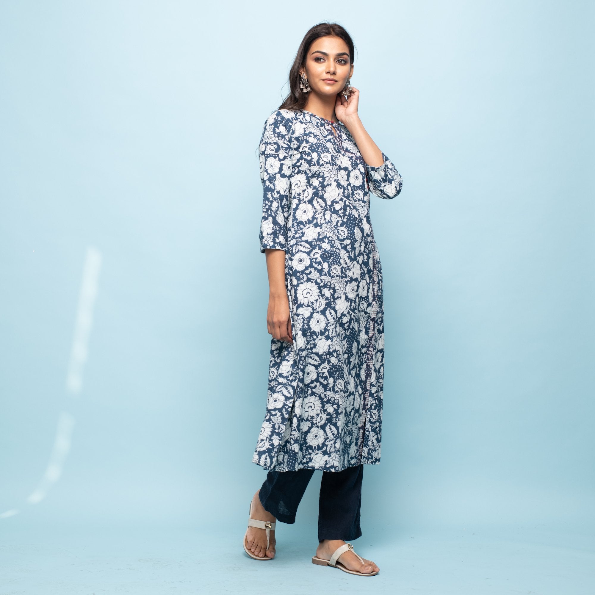 RANGDEEP INDIGO WOMEN'S KURTA