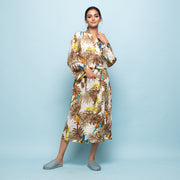 Set of 2 Cotton Hand printed kimono robe