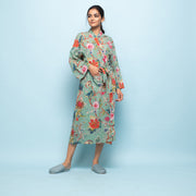 Set of 2 Cotton Hand printed kimono robe