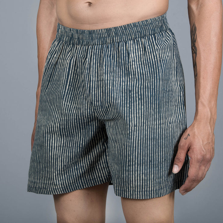 Sanskruti homes Grey Striped Men Boxer
