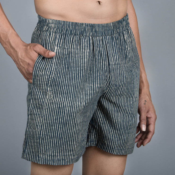 Sanskruti homes Grey Striped Men Boxer