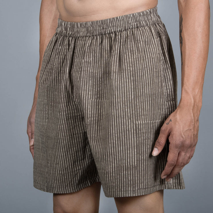 Sanskruti homes Tan Striped Men Boxer