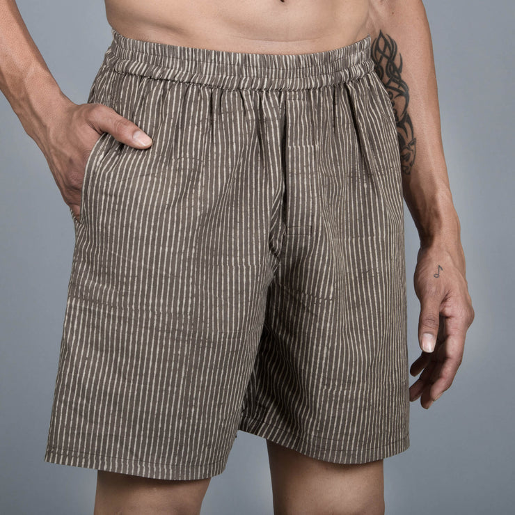 Sanskruti homes Tan Striped Men Boxer