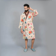 Couple Multi-colour Pure Cotton kimono robe