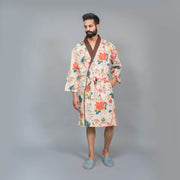 Couple Multi-colour Pure Cotton kimono robe