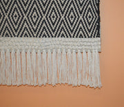 Hand-weaved Black & White Wall Hanging