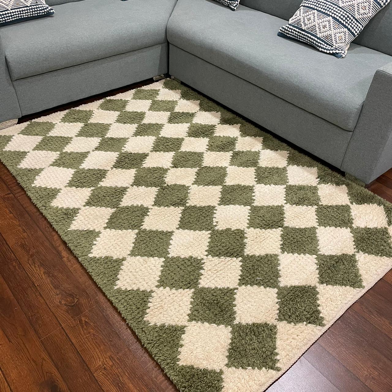 Hand-weaved cotton/wool Designer Rugs