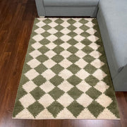 Hand-weaved cotton/wool Designer Rugs