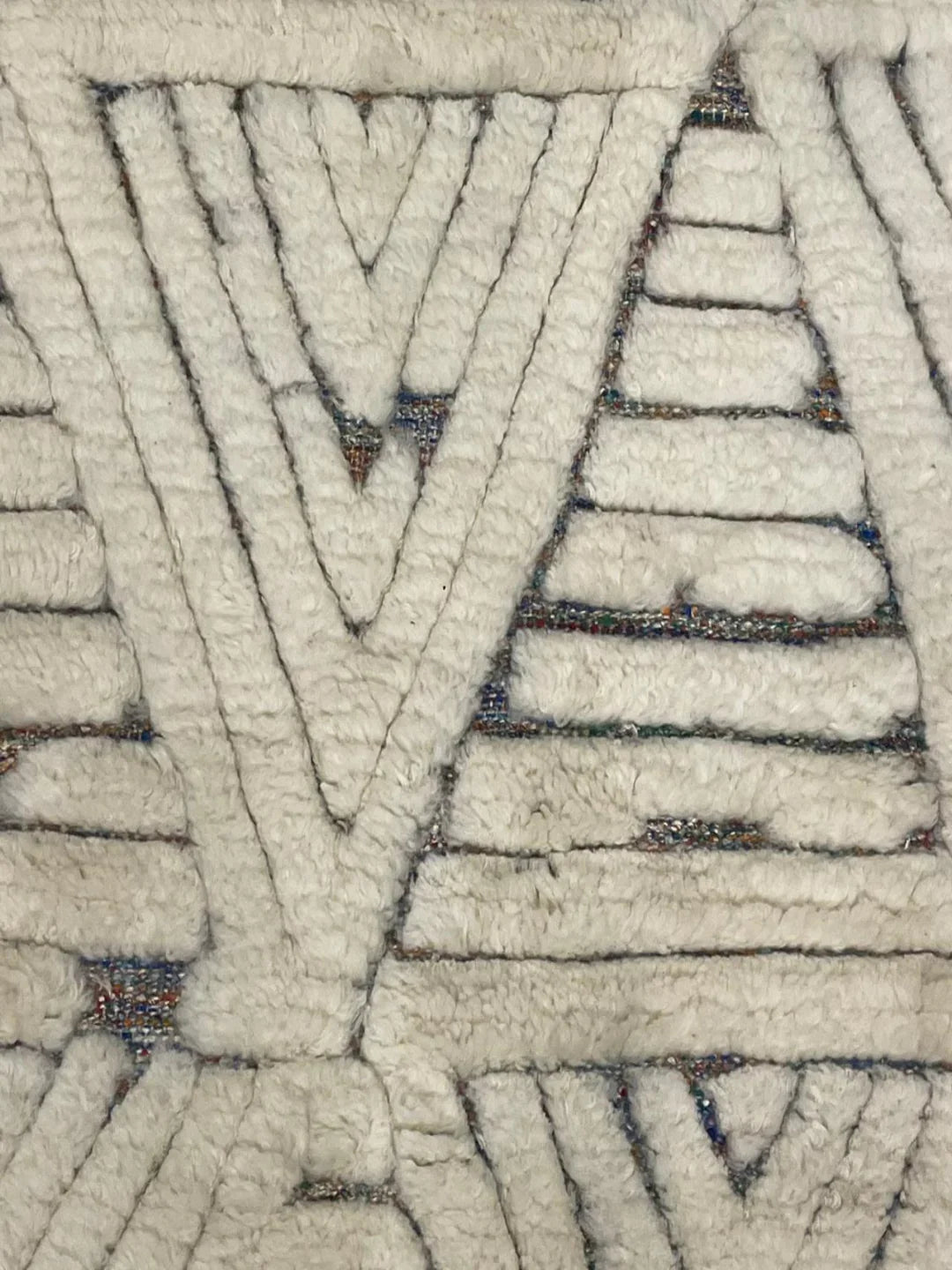 Hand-weaved Turkish Indigo soft Cotton wool Rug - SanskrutiHomes 