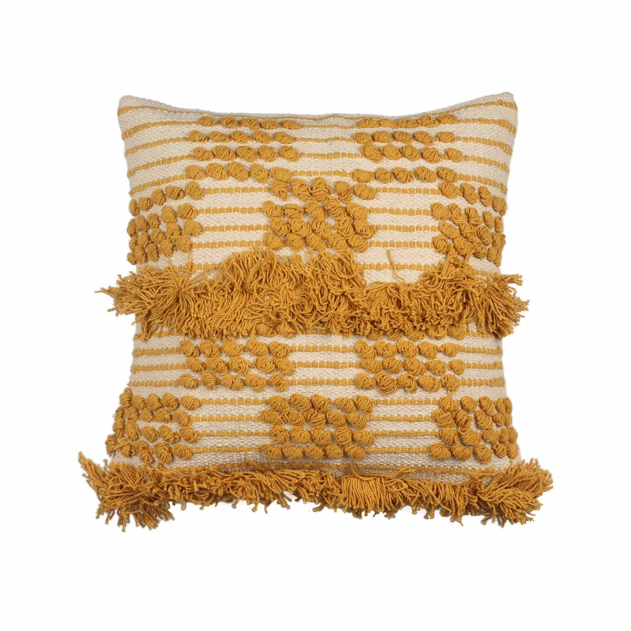 Hand-weaved cotton Multi-color Rug with a set of 5 cushion covers