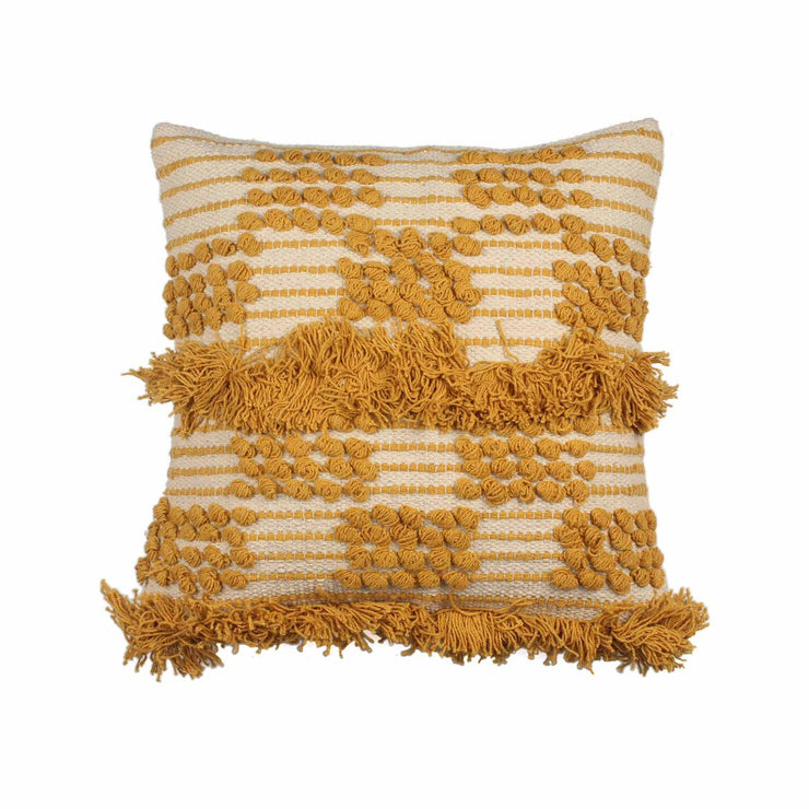 Hand-weaved cotton Multi-color Rug with a set of 5 cushion covers