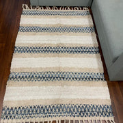 Hand-weaved 100% Cotton Multi-color  Rug