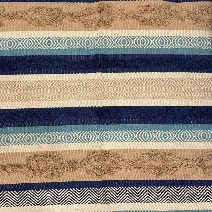 Hand-weaved 100% Cotton Multi-color  Rug