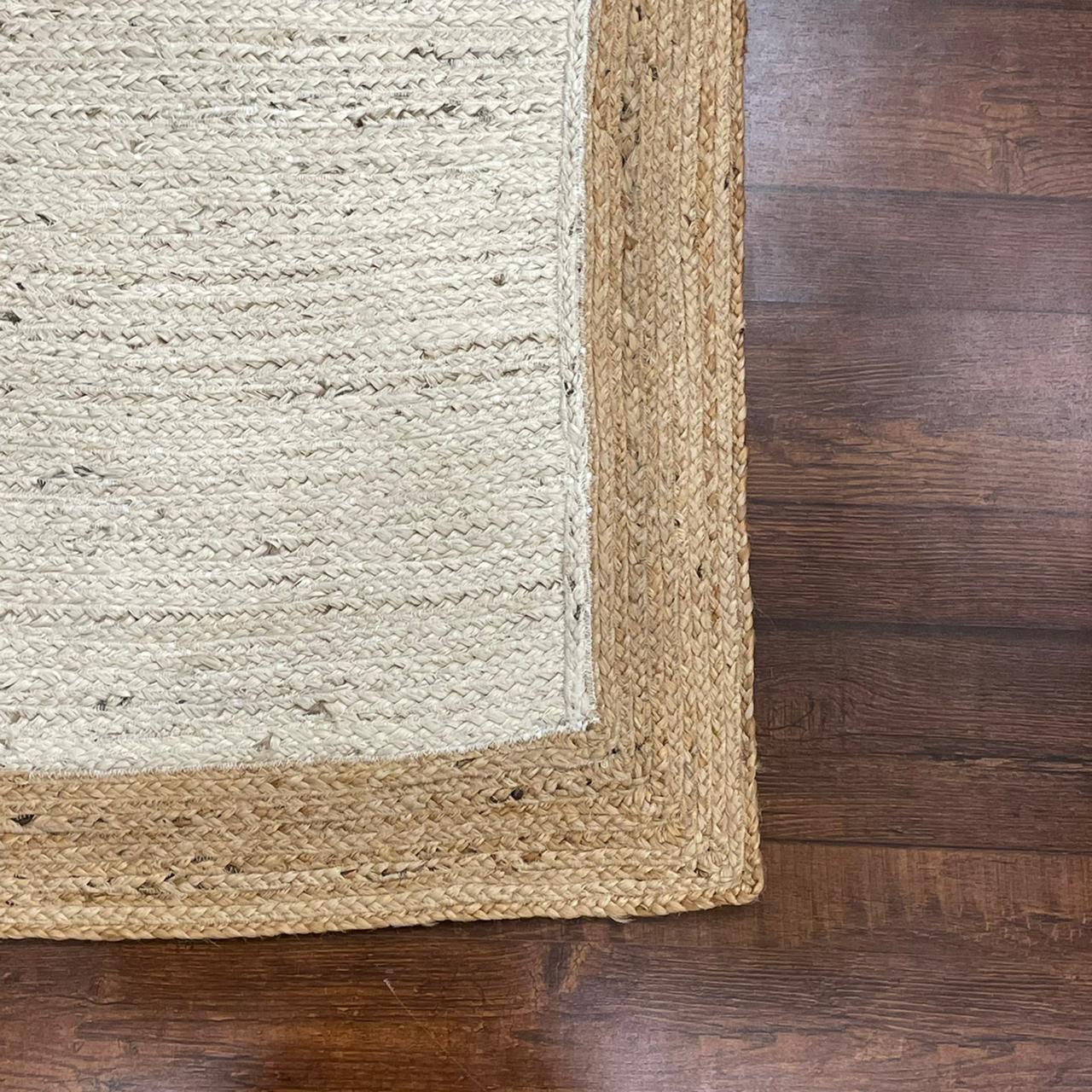 Hand-weaved Designer Jute Rug
