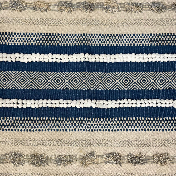 Hand-weaved 100% Cotton Multi-color  Rug