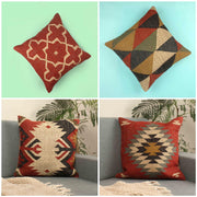 Designer Hand-made Jute Cushion Cover(set of 4)