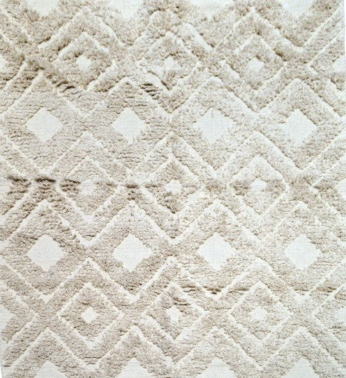 Hand-weaved 100% Cotton Beige Rug