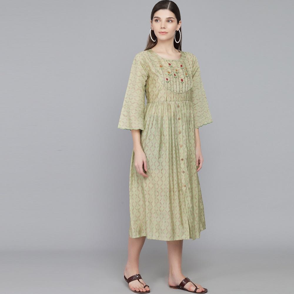MUSLIN WOMEN'S KURTA Kurti Dupatta set Pant Rangdeep-Fashions 