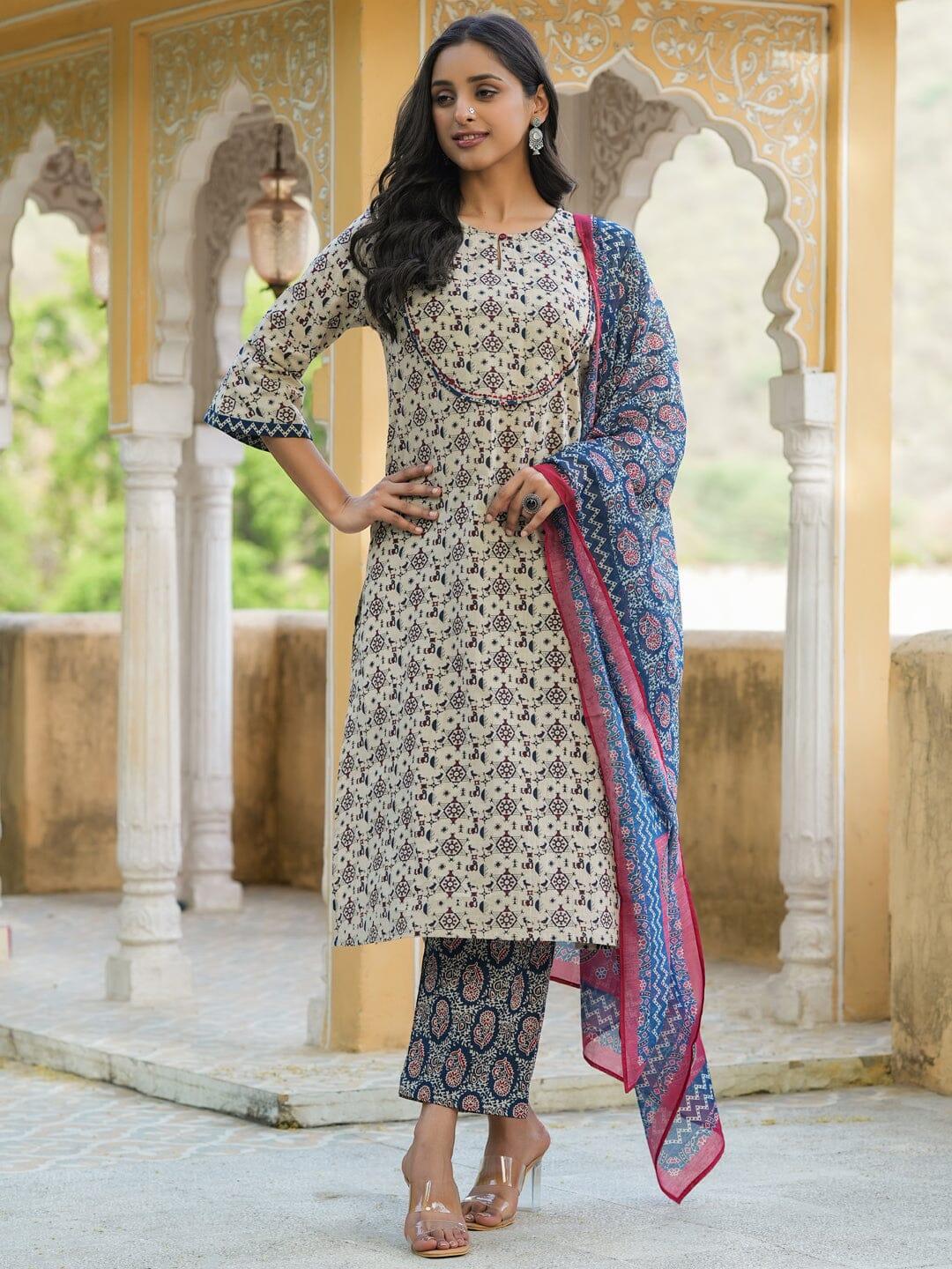 New Kurti Pajama Design Women Pure Cotton Kurta With Pajama